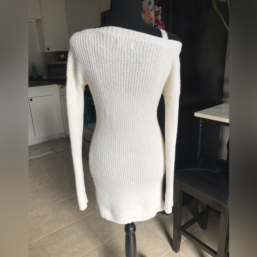Y2K Hollister ivory sweater dress - Picture 9 of 12